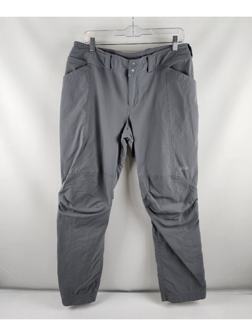Rei Co-op Pants Women 14 Gray Screeline Hiking Pants (36x31) 892621